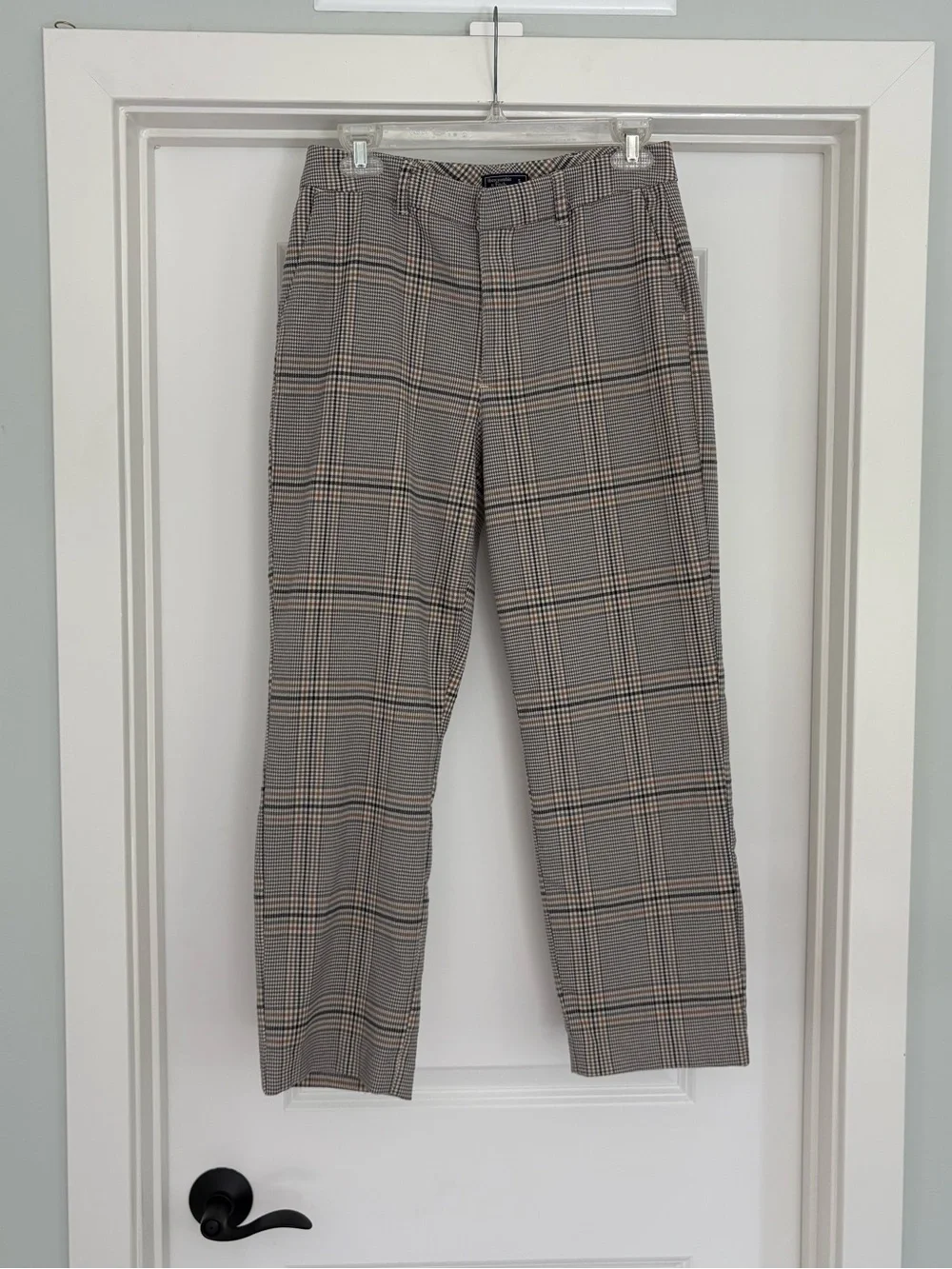 Abercrombie & Fitch Plaid Cropped Straight Pants S